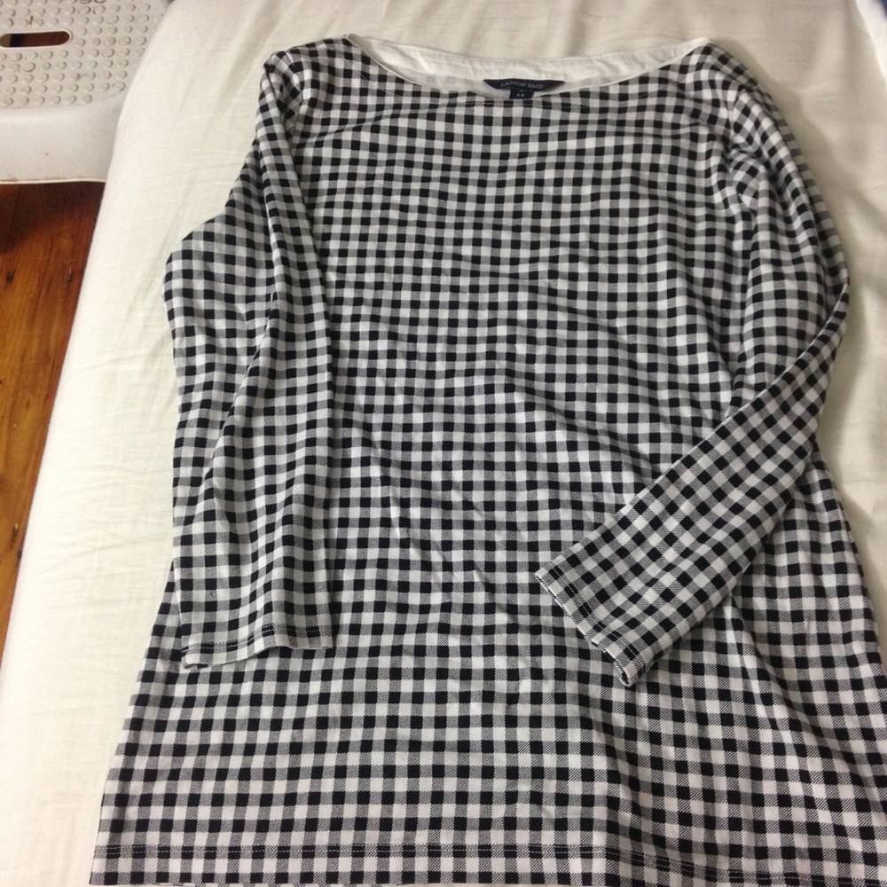 Lands End 3/4 sleeve top size small